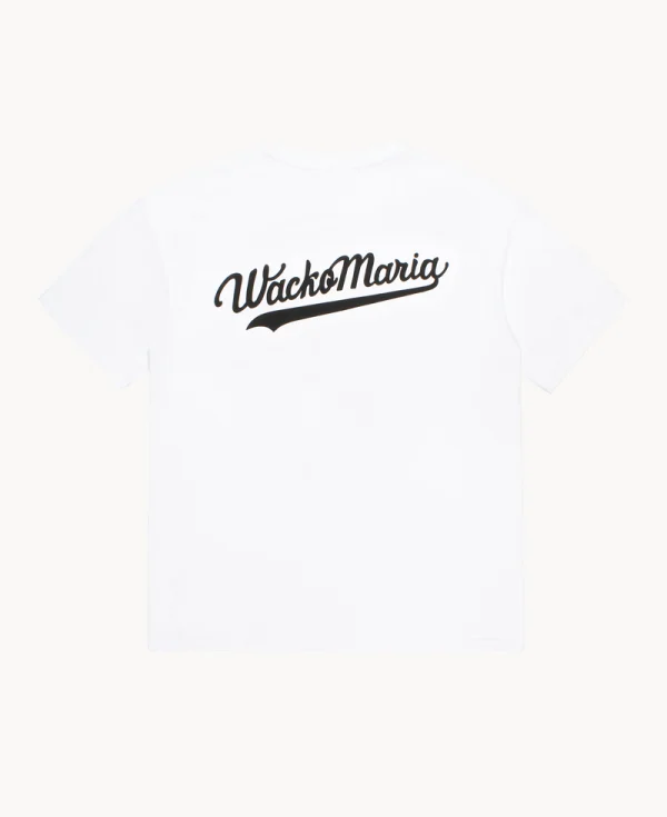 WACKO MARIA Printed Logo Heavy Weight Tee – White