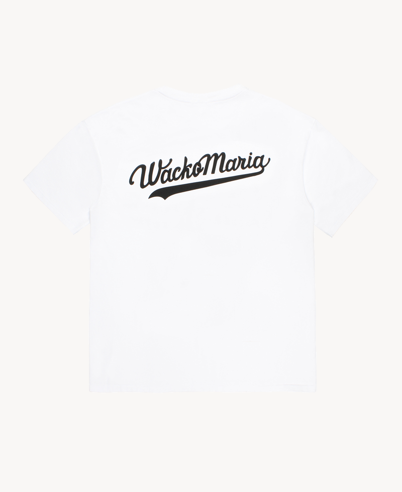 WACKO MARIA Printed Logo Heavy Weight Tee – White WACKO MARIA Printed Logo Heavy Weight Tee – White