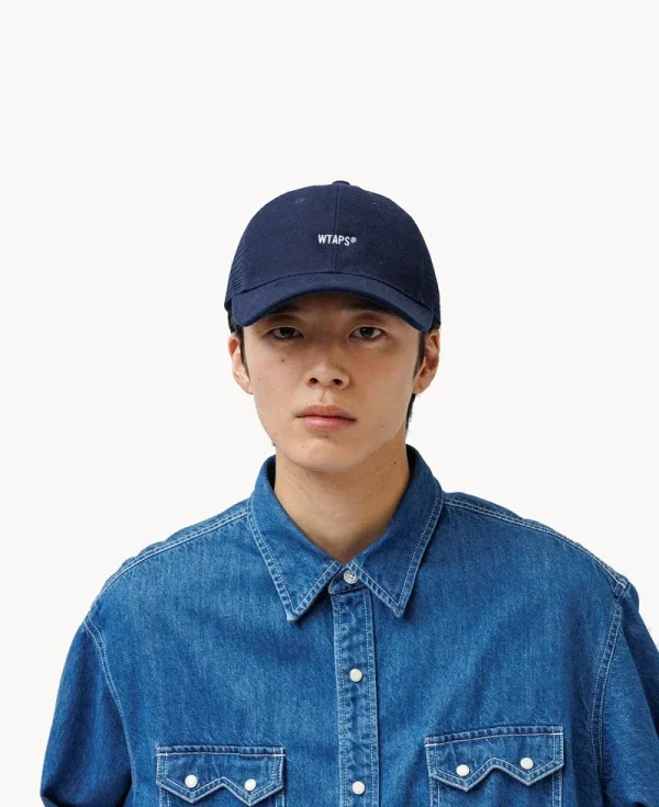 WTAPS -T-6M Cotton Mesh Cap – Navy