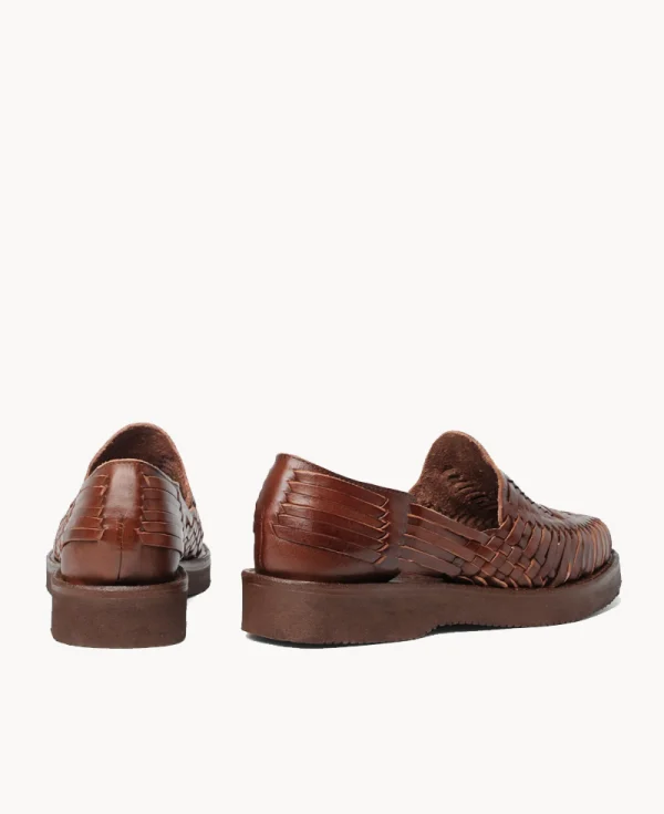 YUKETEN Alejandro Huarache with Vibram Sole – Brown
