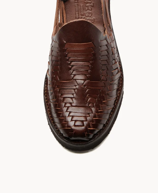 YUKETEN Alejandro Huarache with Vibram Sole – Brown