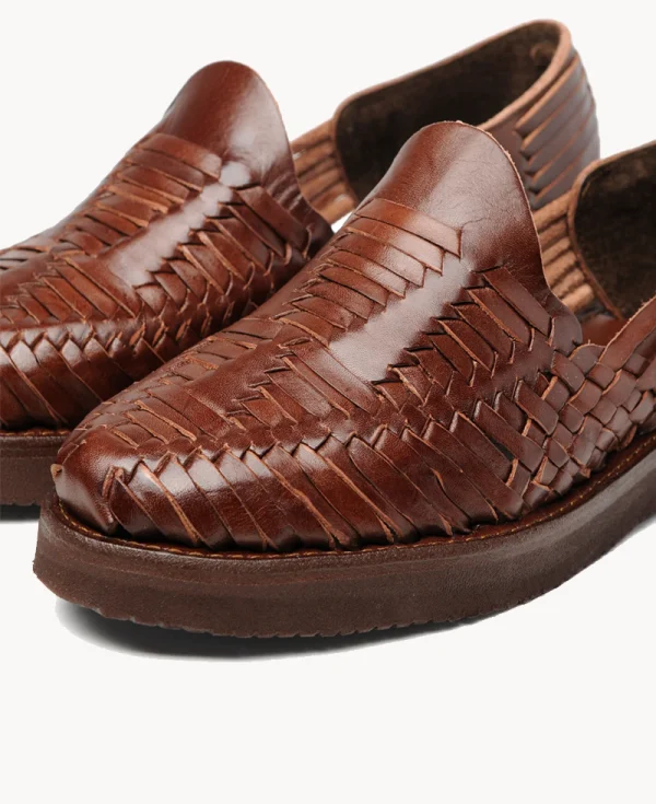 YUKETEN Alejandro Huarache with Vibram Sole – Brown