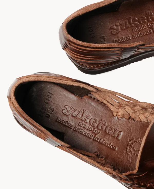 YUKETEN Alejandro Huarache with Vibram Sole – Brown