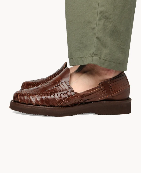 YUKETEN Alejandro Huarache with Vibram Sole – Brown