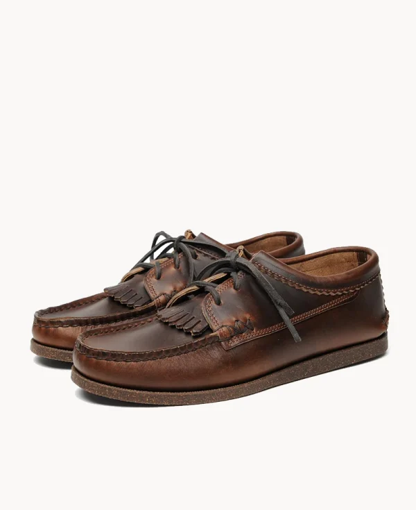 YUKETEN Blucher Kiltie with Camp Sole – Brown Brown