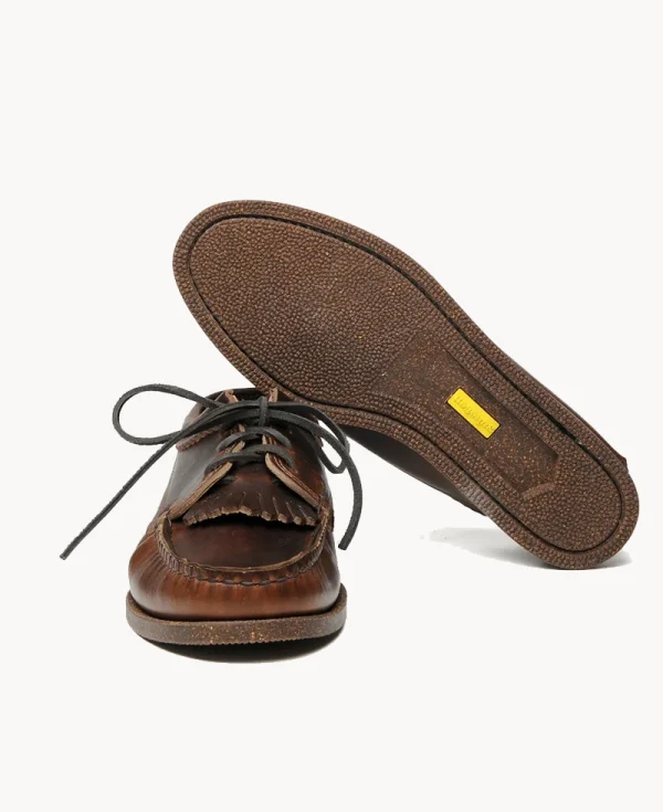 YUKETEN Blucher Kiltie with Camp Sole – Brown Brown