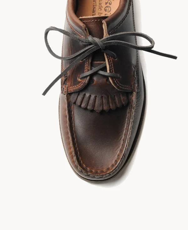 YUKETEN Blucher Kiltie with Camp Sole – Brown Brown