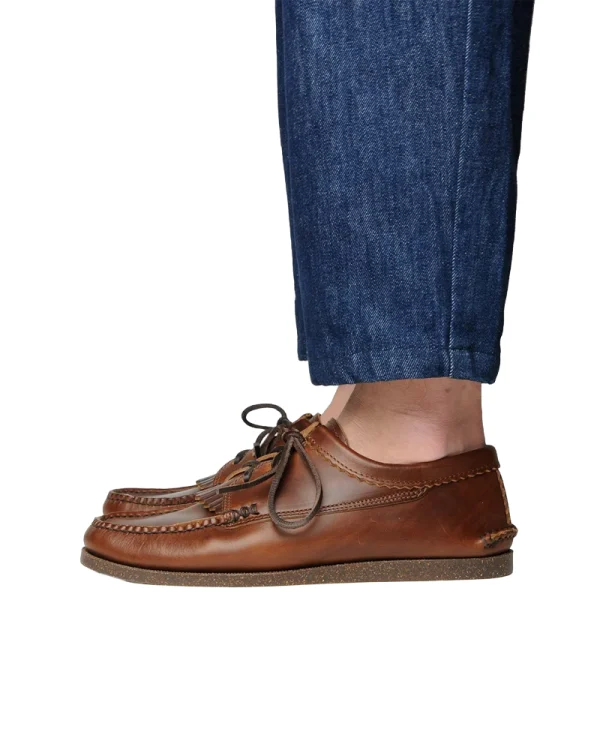 YUKETEN Blucher Kiltie with Camp Sole – Brown Brown