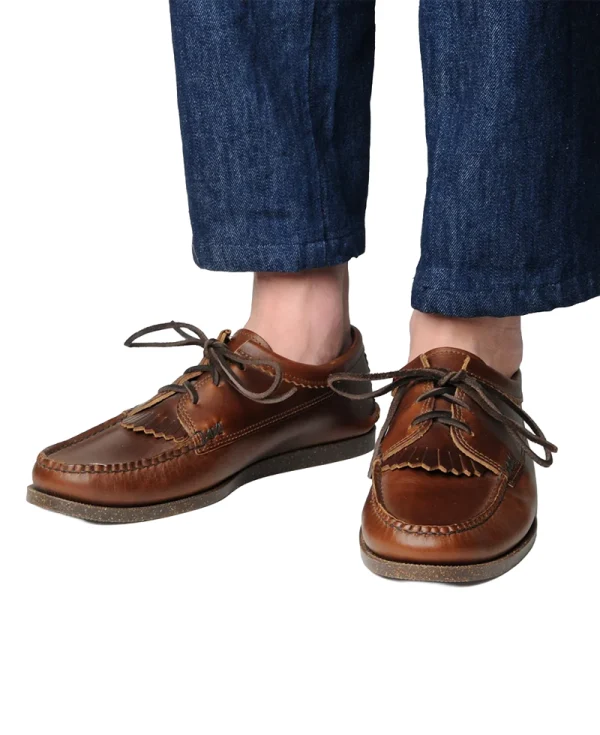 YUKETEN Blucher Kiltie with Camp Sole – Brown Brown