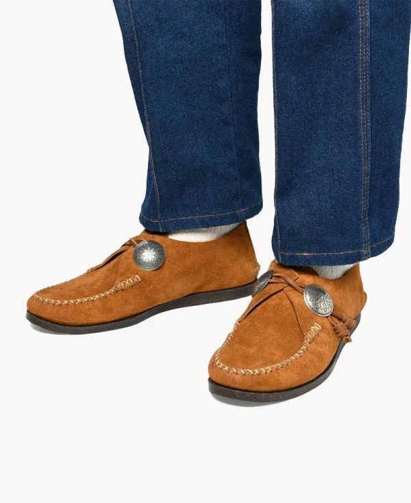 YUKETEN Concho Moc with Camp Sole – Brown