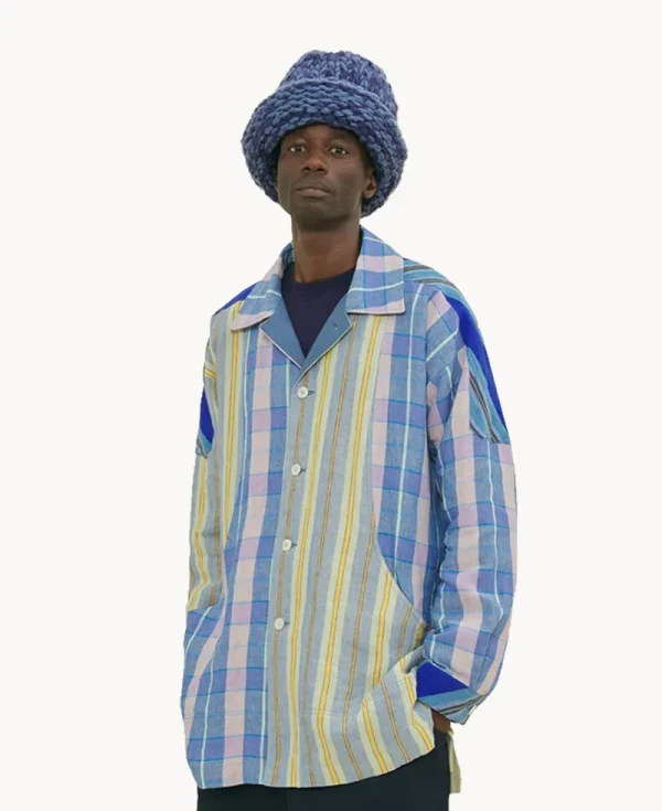 NICHOLAS DALEY Parchwork Jacket - Blue Mix